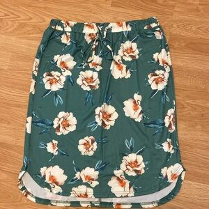 Tickled Teal weekend skirt
